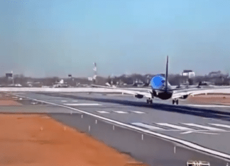 #VIDEO | Avión estuvo a punto de impactar contra un jet en un aeropuerto