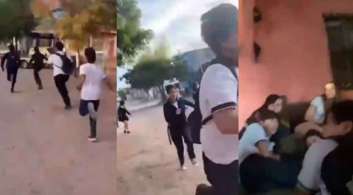 #VIDEO | Estudiantes corren en busca de refugio al escuchar un enfrentamiento con armas de fuego en #Culiacán