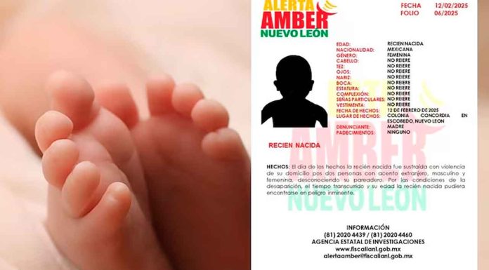 #México: Bebé recién nacido fue robado por extranjeros que habrían sedado a su mamá