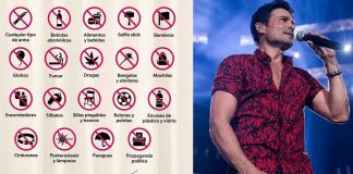 Estos son los objetos que no podrás ingresar al concierto de Chayanne