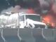 #VIDEO | Arde pipa tras choque múltiple contra tres autos en la México- Querétaro