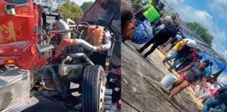 #Video // Saqueo tras choque de camiones en la carretera Córdoba-Veracruz #México