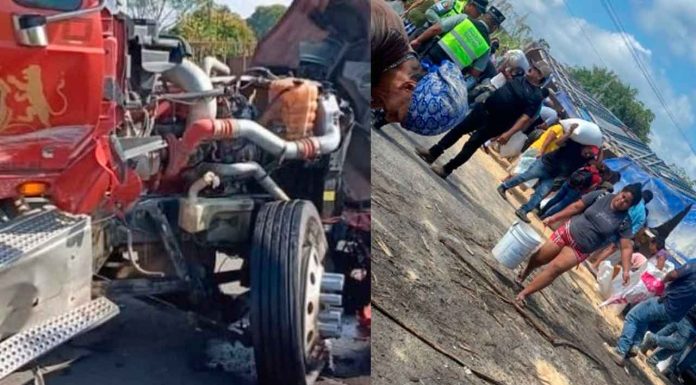 #Video // Saqueo tras choque de camiones en la carretera Córdoba-Veracruz #México