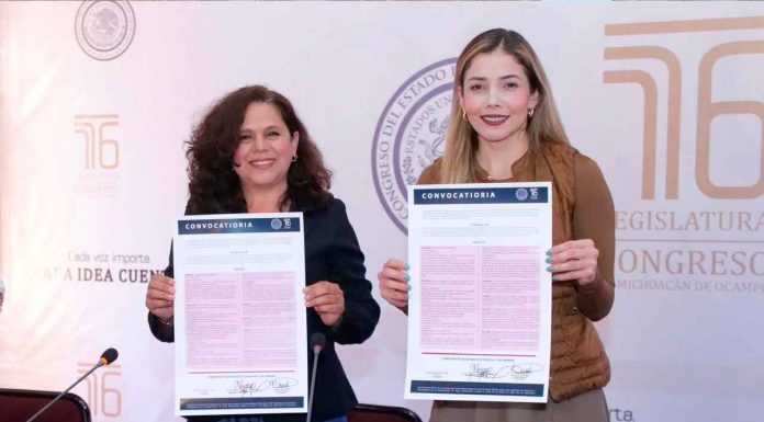 Presentan Convocatoria para la “Condecoración a la Mujer Michoacana 2025”