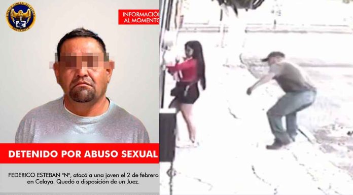#VIDEO #ÚltimaHora: ¡Detenido! Hombre que mordió a una joven en Celaya