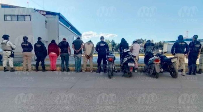 Detenidas en Santa Ana Maya y Cuitzeo 7 personas con droga: SSP