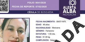 Desactivan #AlertaAlba tras localizar a una mujer de 49 años, reportada como desaparecida en Jiquilpan