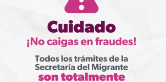 ¡No te dejes engañar! Trámites para migrantes son gratuitos: Semigrante