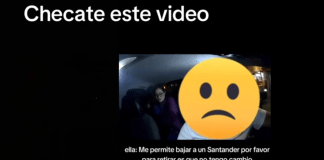 #VIDEO | Mujer pide a conductor de Didi detenerse en un banco para pagar y nunca regresa
