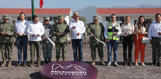 #VIDEO | Bedolla inaugura cuartel militar en el tianguis limonero de Apatzingán