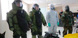 #Imágenes | Equipo antiexplosivos de SSP, a la vanguardia: Oseguera