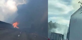 #VIDEO | Tragedia en la autopista México-Puebla: choque múltiple deja seis muertos