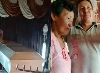 #VIDEO | Hombre reaparece en su propio velorio luego de estar cinco días desaparecido; su familia lo creía muerto #Internacional