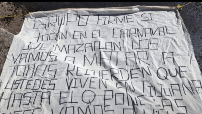 #Seguimiento #Imágenes | Identifican a los presuntos responsables de dejar narcomanta y cabeza humana en contra de Eduin Caz y Grupo Firme