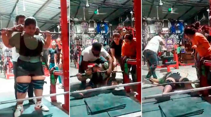 #VIDEO | Joven mujer pierde la vida luego de que una barra de 270 kilos de peso cayera sobre su cuello