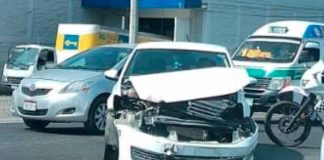 #VIDEO | Auto es impactado por el tren en el libramiento de Morelia, cerca de la SSP