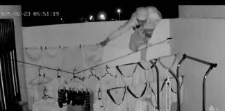 #VIDEO | ¡Ni los calzones se salvaron! Captan a hombre robando tendedero de ropa en la madrugada #México