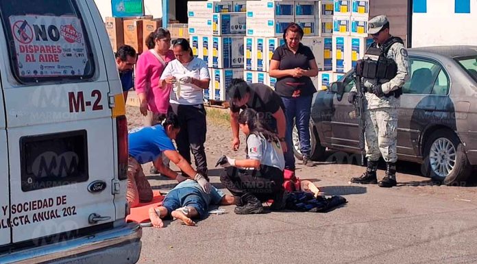 #Imágenes | Atropella a adulta mayor y se da a la fuga, en Apatzingán