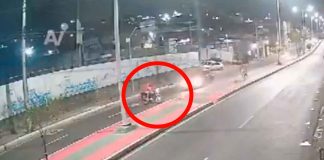 #VIDEO | Motociclista pierde la vida tras intentar hacer un retorno prohibido