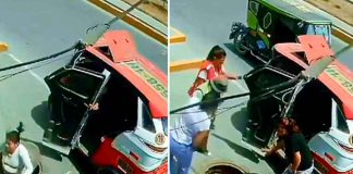 #Video | Mujer cae en un pozo de desagüe cuando bajaba de un mototaxi: vecinos acuden al rescate #Internacional
