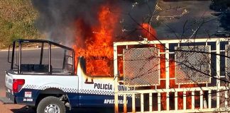 ‘Narcodrón’ ataca a policías en Apatzingán