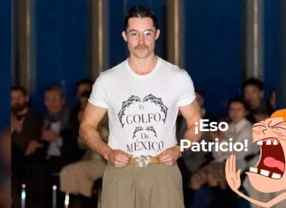Diseñador de moda mexicano defiende el nombre de Golfo de México con una peculiar playera en la semana de la moda #Internacional