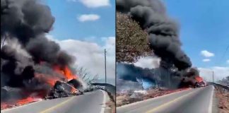 #VIDEO | Explosión de pipa deja víctimas fatales dos personas perdieron la vida #México