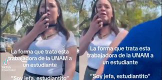 #Video // Empleada de la UNAM captada en video acosando a estudiante