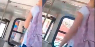 #Video // Mujer extranjera es bajada de camión tras quejarse de México: “Ya bájate, órale”