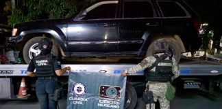 Aseguradas cuatro personas y fusiles en Apatzingán: SSP