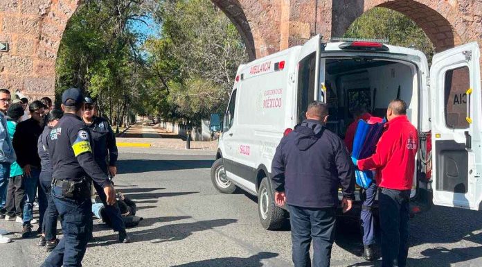 Motociclista queda herido tras choque en Morelia