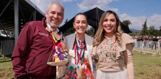 #Imágenes | Bedolla reconoce en Sheinbaum acciones de una presidenta patriota