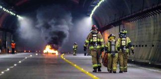 #VIDEO #Imágenes | Realizan el primer simulacro interinstitucional de incendio de una pipa de gasolina en el Ramal Camelinas