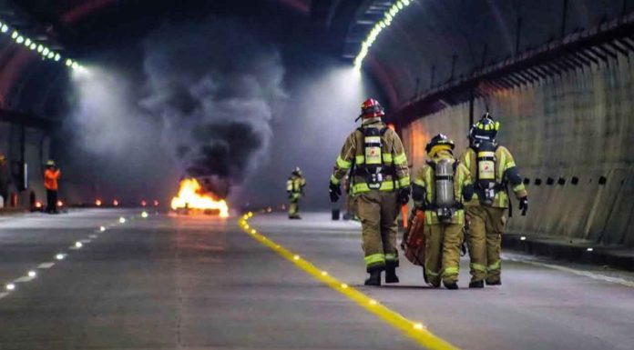 #VIDEO #Imágenes | Realizan el primer simulacro interinstitucional de incendio de una pipa de gasolina en el Ramal Camelinas