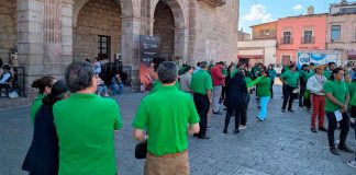 #Imágenes | STASPE se manifiesta a las afueras de la Casa de las Artesanías