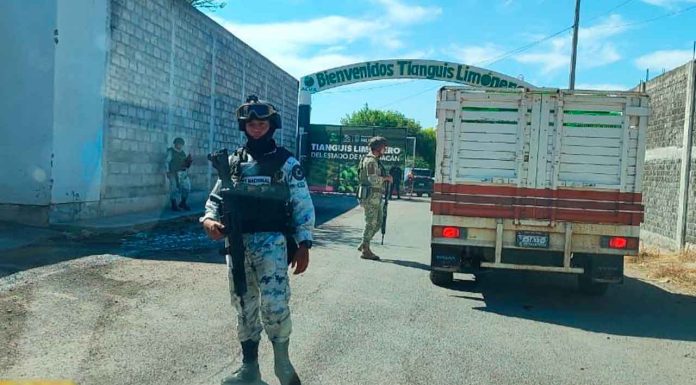 Fuerzas estatales y federales vigilan Tianguis Limonero de Apatzingán: SSP
