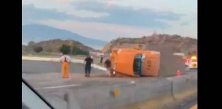 #VIDEO | Nuevas imágenes de la volcadura de tráiler en la Morelia-Salamanca