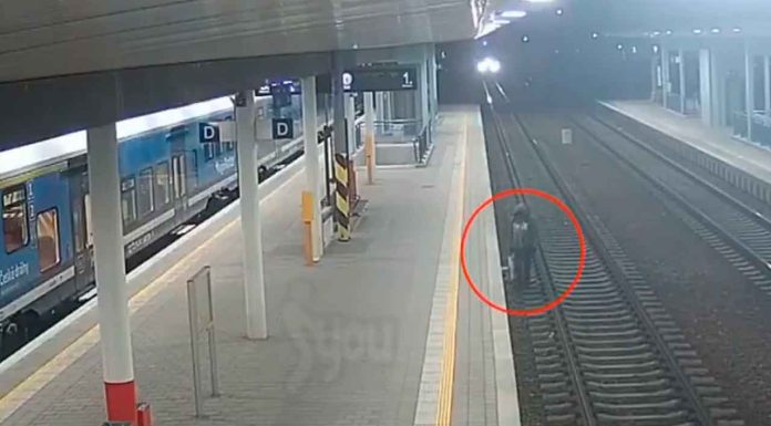 #VIDEO #FuertesImágenes | Hombre es atropellado por un tren y sobrevive