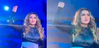 #VIDEO | Alicia Villareal hace señal de auxilio al finalizar concierto en Michoacán