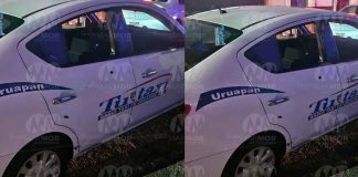 Balean a comerciante a bordo de un taxi, en La Quinta de Uruapan