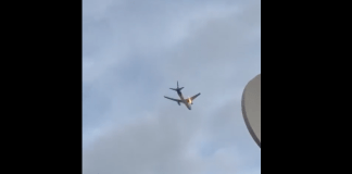 #VIDEO | Avión de FedEx aterriza de emergencia tras choque con ave e incendio de motor