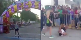 #VIDEO | #México: Hombre llega en segundo lugar en carrera atlética y golpea al ganador