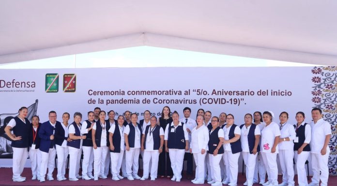 Celebran ceremonia en el Hospital Civil de Morelia para recordar el quinto aniversario del inicio de la pandemia por COVID