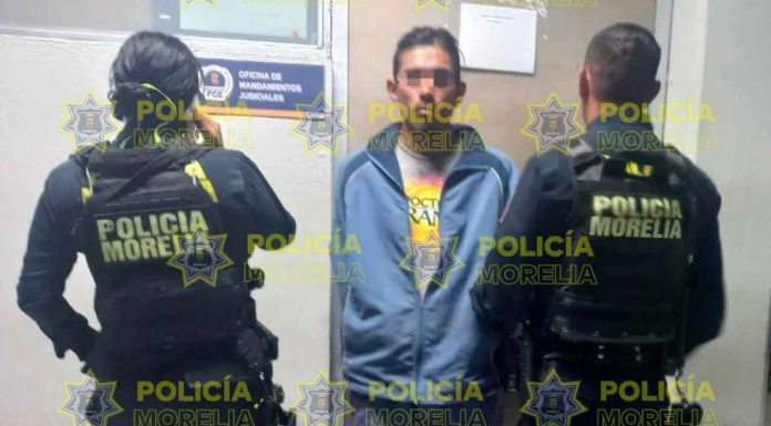 Policía Morelia captura a sujeto con orden de aprehensión vigente por robo calificado
