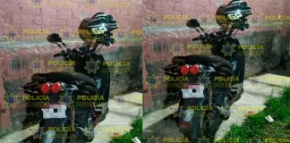 Policía Morelia recupera motocicleta con reporte de robo en la 20 de noviembre