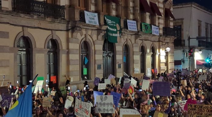 #VIDEOS | En Morelia, se registran afectaciones en edificios y comercios tras marchas del #8M