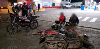 Cuatro heridos tras choque de motos en Zamora