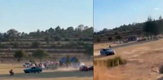 #VIDEO | Hombre embiste con su vehículo a jugadores y espectadores tras partido de fútbol en Puebla