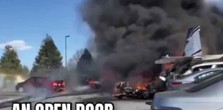 #VIDEO | Avioneta se estrella en estacionamiento de residencia para adultos mayores #Internacional