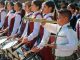 Escuelas de 29 municipios estrenan bandas de guerra en acto cívico